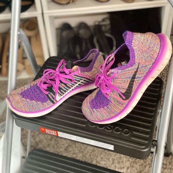 Nike Purple Flyknit Trainers - Picture 2 of 4
